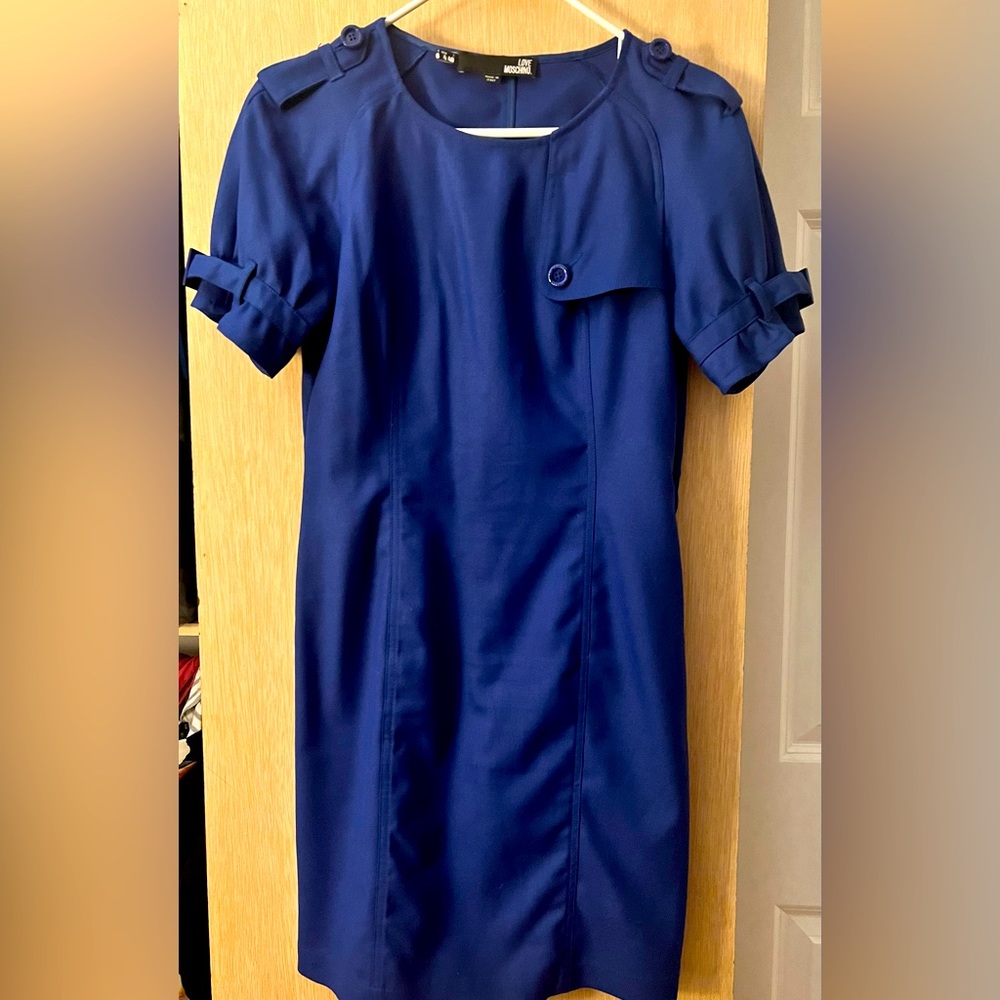 Women’s Love Moschino blue dress , size 40/ US4
